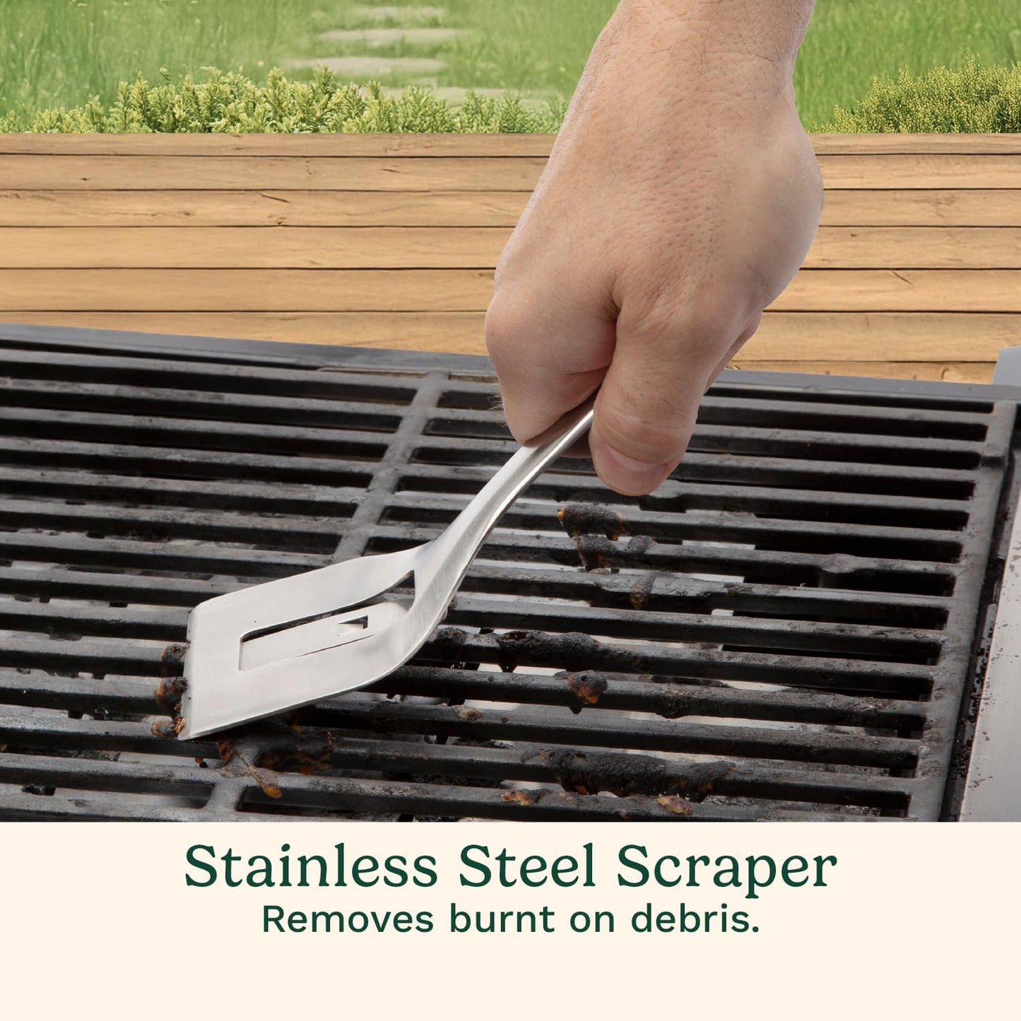 Cuisinart Grill Renew Steam Cleaner Brush, Bristle Free Cleaning Brush for All Grills, Perfect Worry-Free Grill Brush Accessories for BBQ, Clean Cast Iron Grates, Stainless Steel, Porcelain