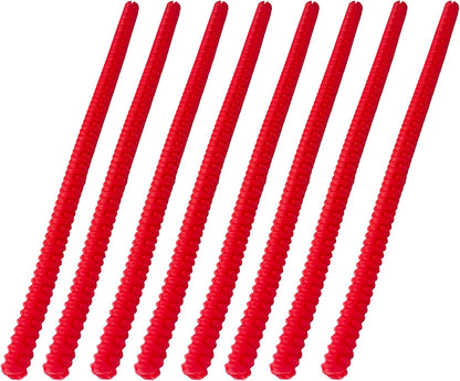 14 Inch Oven Rack Guards, Silicone Edge Protectors for Kitchen Oven Racks, Protective Covers(Red)