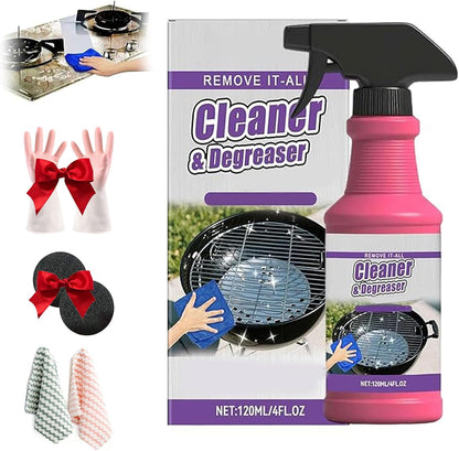 Cleaner and Degreaser Smoky Stains, 120ml BBQ Grill Cleaner, Grill Cleaning Spray for Kitchen, Multi Functional Grease Remover, All Purpose Oven Degreaser Clean for Grates and Smoker (2pcs)