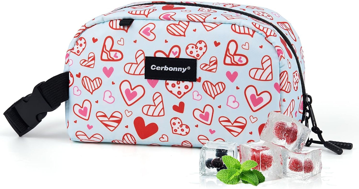 Cerbonny Freezable Cooler Bag for Work/School Travel - Mini Insulated Bag Fit For Yogurt