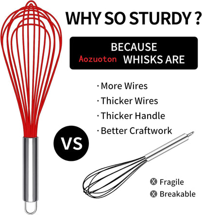 Hand Whisk Stainless Steel Dough Hook Dutch Whisk for Sourdough Bread Dough Mixer Hand Wooden Handle Kitchen Whisking Mixing Tool Bread Making Tools (1 eye)