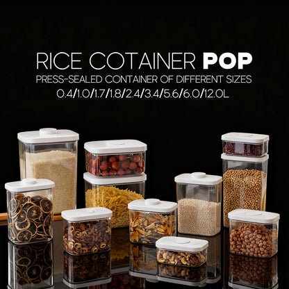Rice Container - 10 Lbs/5.6KG/5QT Cereal Dispenser Storage Container Bin with Measuring Cup Food Bins Household for Kitchen Pantry Organization (D1065)