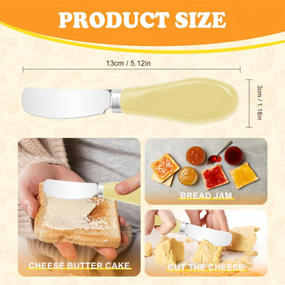 Butter Spreader Knife Set, 2 Pack Butter Knives and Cheese Knives