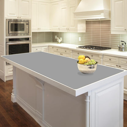 78.7"x23.6" Large Silicone Mat for Kitchen Counter, Heat Resistant Non-Slip Countertop Protector, Waterproof Silicone Craft Mat for Kitchen Island, Semitransparent