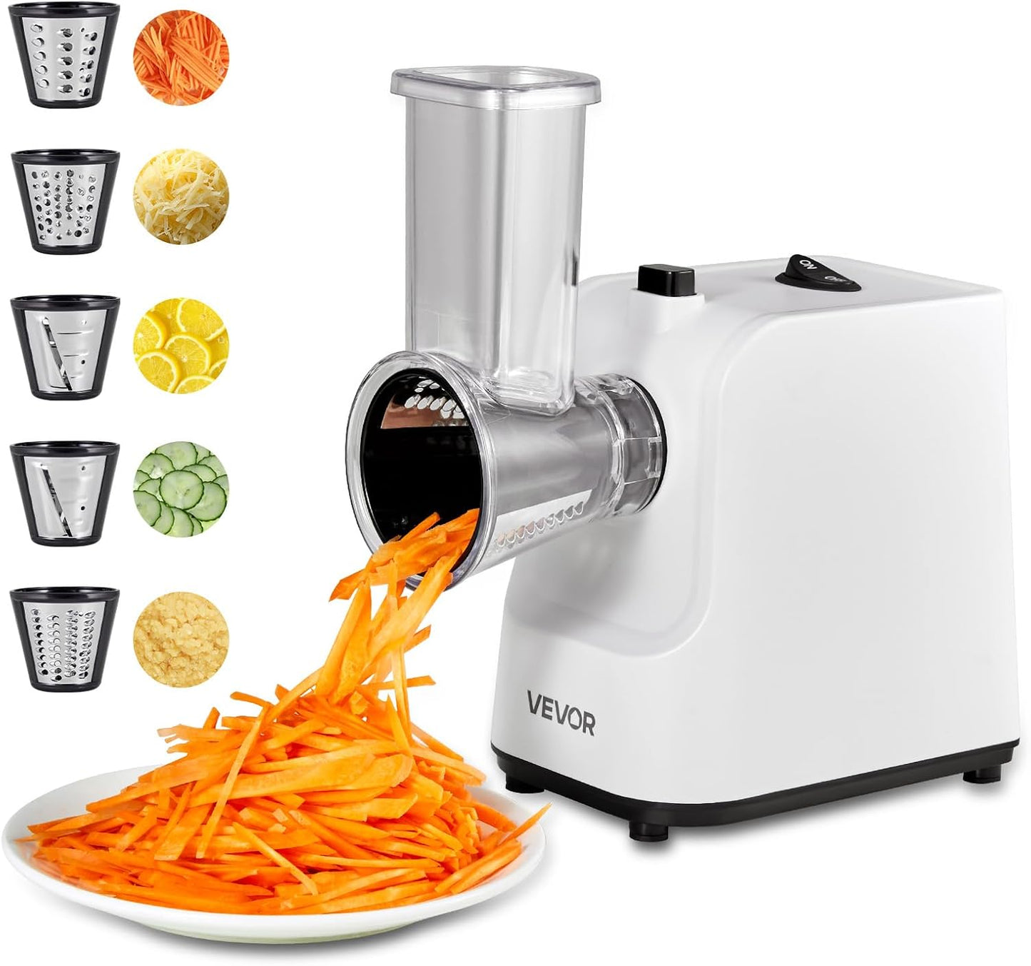 VEVOR Manual Vegetable Fruit Slicer, 0-0.5"/0-12mm Thickness Adjustable Commercial Slicer Machine, Stainless Steel Food Cutter Slicing Machine with 2 Spare Blades, for Potato, Cucumber, Lemon, Tomato