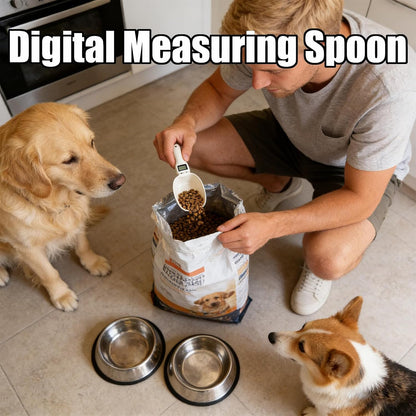 2026 New Digital Measuring Spoon, Electronic Measuring Spoon, Digital Food Measuring Scoop Scale Cup With LCD Display, 800g/1g High Precision, for Dog Cat Pet Food, Daily Meals Kitchen Gadgets (1)