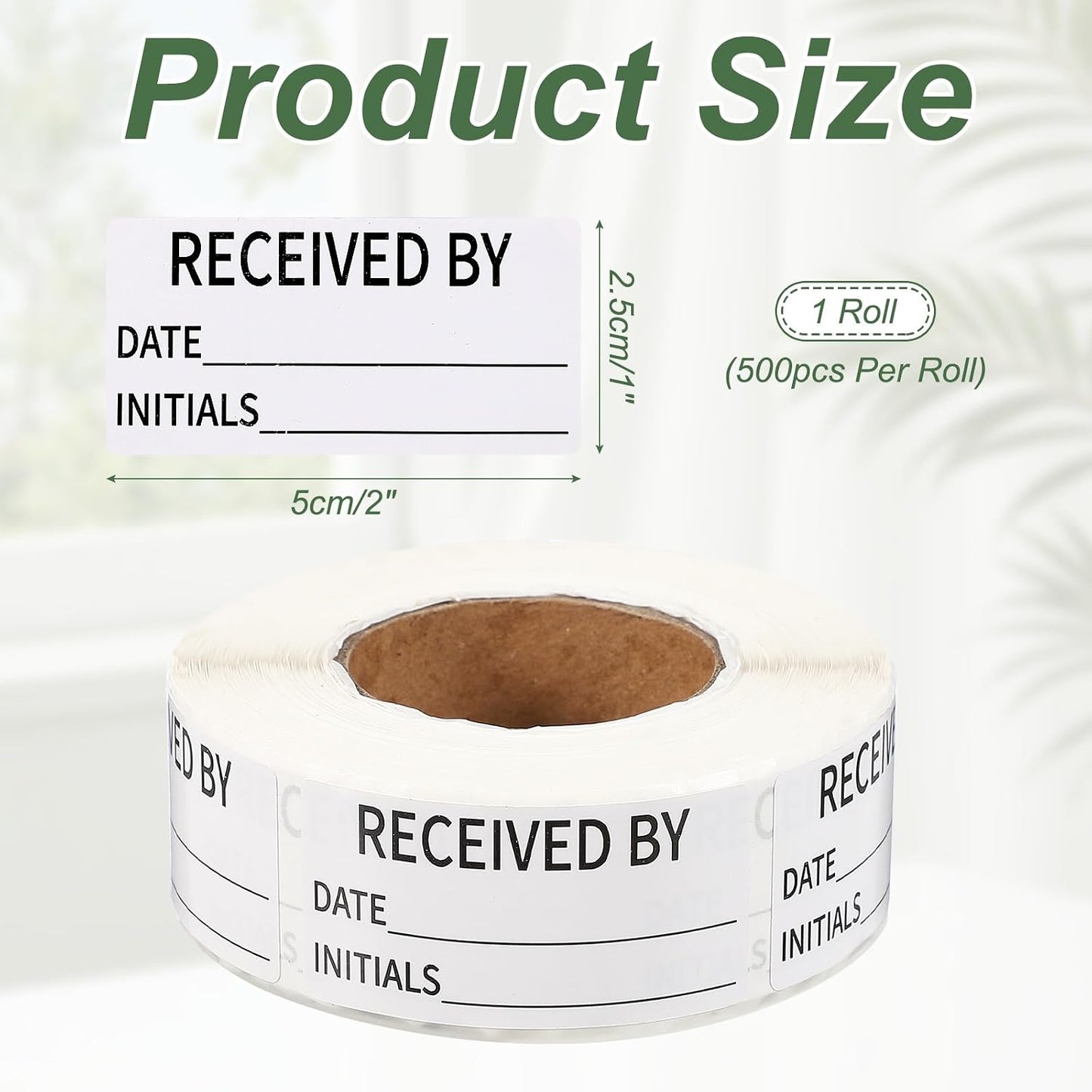 PATIKIL 500 Pcs Expired Date Label Stickers Roll, 2 x 1 Inch Removable Inventory Labels Adhesive Food Sticker Roll for Marking Organizing Inventory and Food Container, White and Black