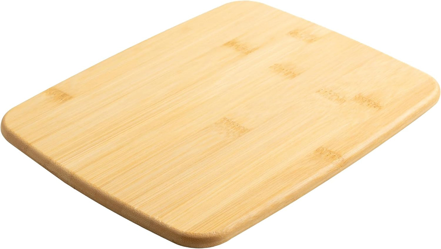 3-piece bamboo cutting board set,non-slip kitchen cutting board set includes 14 "x11", 10 "x8" and 8 "x5.5" for cutting meat, vegetables and cheese, which can be turned over and easily cleaned.