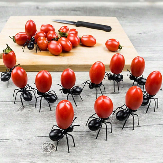 36pcs Party Ants & Hardworking Ants Series Fruit Picks for Kids Lunch Bento Box, Party Fruit Platter, Bar Cocktail Decor (24 pcs)