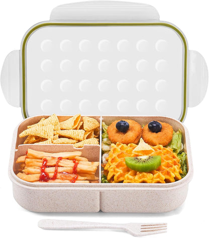 MISS BIG® Bento Box,Bento Box Adult,Lunch Box,Leak Proof Lunch Containers,No BPAs and No Chemical Dyes Bento Lunch Box,Dishwasher and Microwave Safe Lunch Containers for Adults(1900ml Gray)