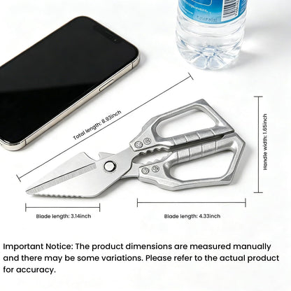 Multifunctional Heavy Duty Kitchen Shears: Kitchen Shears for Cutting Chicken,Kitchen Scissors for Food, Japanese High-Carbon Steel Culinary Poultry Shears, for Chicken,Meat,Fish,Bone Cutting(3.0mm) ﻿