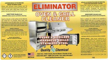 Quality Chemical Oven & Grill Cleaner - Heavy-Duty - Fast Acting & Easy to Use - Degreaser 128 oz (Pack of 1)