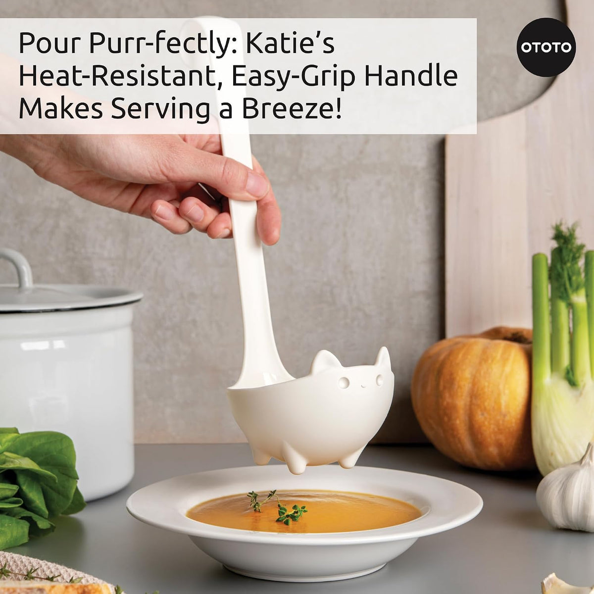 OTOTO The Original Nessie Ladle - Soup Ladle, Cute Gifts, Funny Kitchen Gadgets, Loch Ness design, Cooking Gifts for Mom - Cute and Practical Kitchen Utensils - Unique Gifts for Women