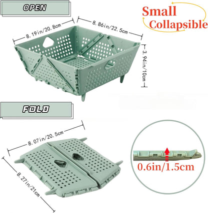 Small Collapsible Kitchen Colander and Strainer (1pcs) | Foldable Space-Saving