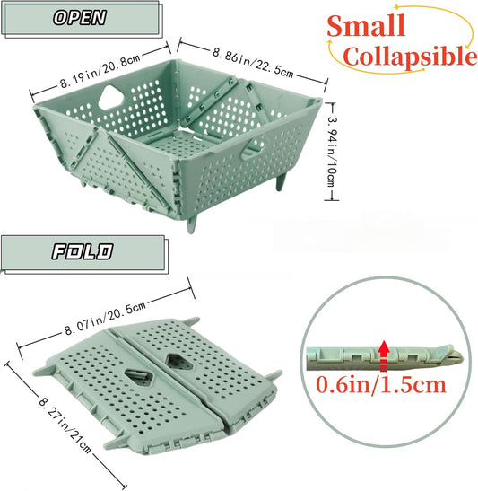 Small Collapsible Kitchen Colander and Strainer (1pcs) | Foldable Space-Saving