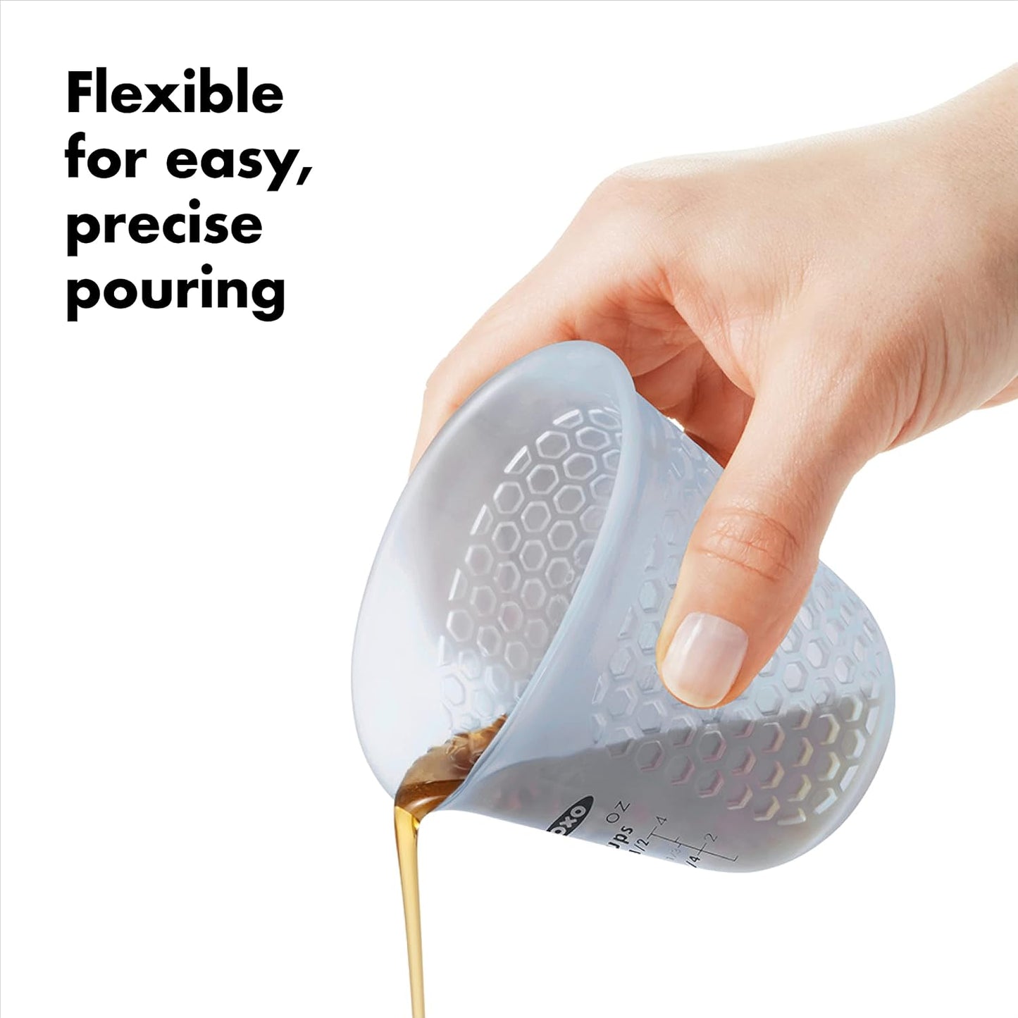 OXO Good Grips 3 Piece Squeeze & Pour Silicone Measuring Cup Set
