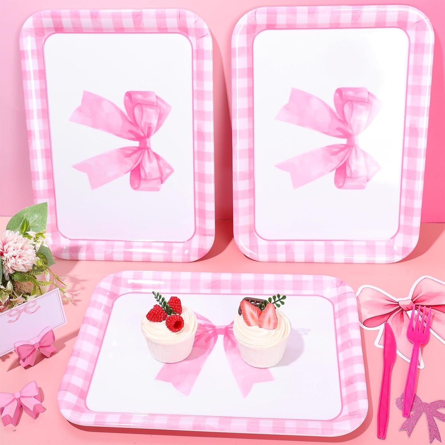 JarThenaAMCS 3Pcs Graduation Serving Trays 13 x 10 Inch Bachelor' s Hat Diploma Glitter Reusable Melamine Platter Congrats 2026 Grad Serving Dishes for Graduate Party Sharing Snacks Fruit Dessert
