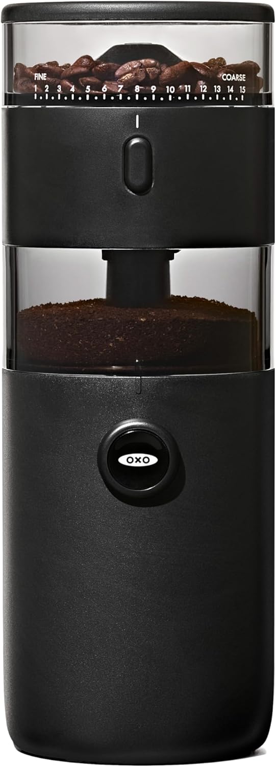 OXO Brew Compact Conical Burr Electric Coffee Bean Grinder - 50g Capacity