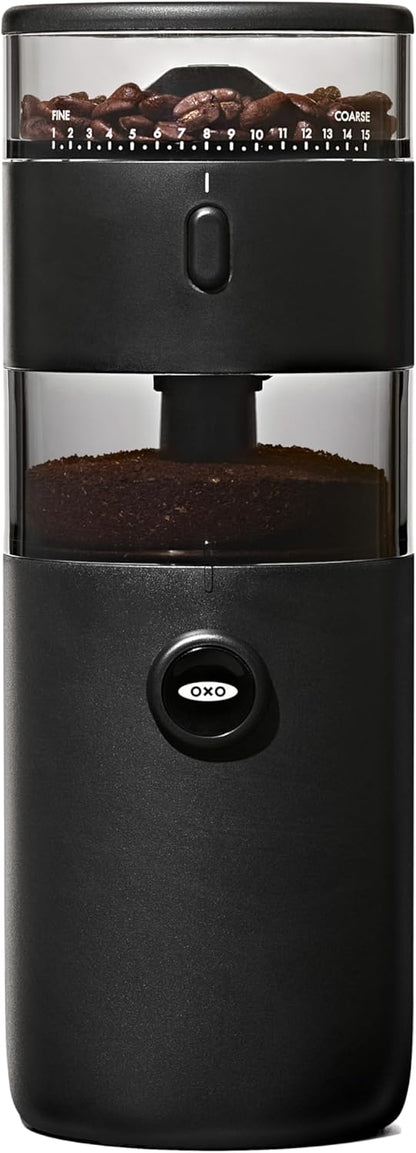 OXO Brew Compact Conical Burr Electric Coffee Bean Grinder - 50g Capacity