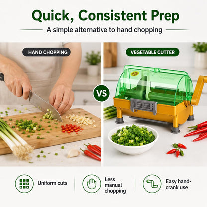 Hand Scallion Cutter, Commercial Green Onion Slicer Chopped 3mm Shreds for Scallions,Green Onions,Spring Onions,Leeks,Cilantro,Garlic, Scallion Shredder for Home and Restaurant