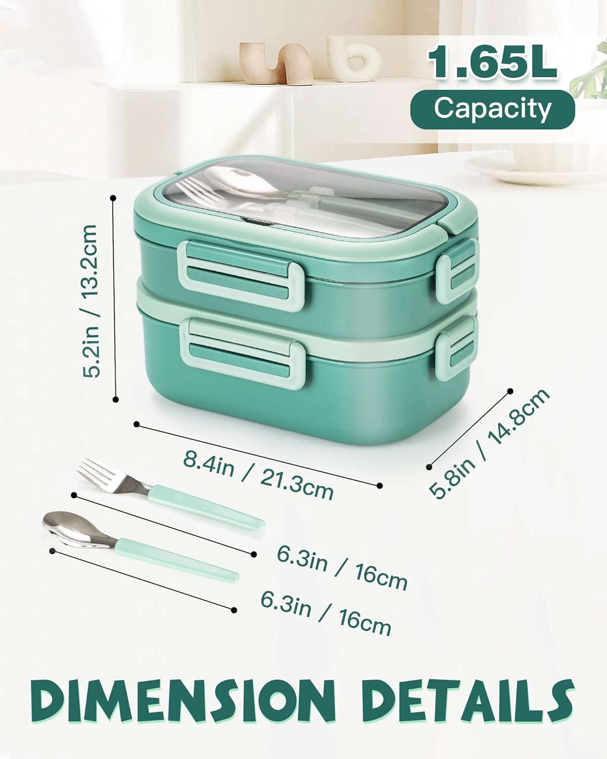 Lille Home 28oz Stainless Steel Leakproof 2-Compartment Bento Lunch Box/Portion Control Food Container with Lunch Bag and Cutlery Set, BPA Free (pink)
