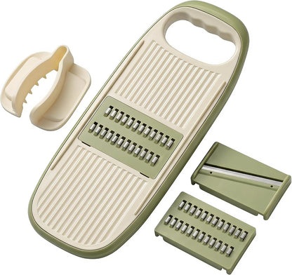 NACOLUS Handheld Mandoline Slicer for Kitchen,3 Blades with Hand Guard