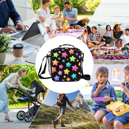 cfpolar Skull Skateboard Lunch Box for Boys Girls, Insulated Lunch Bags for Kids Reusable Mini Cooler Lunch Tote Lunchbox Thermal Meal Tote Kit with Shoulder Strap for Work School Picnic