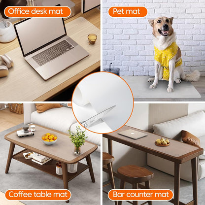 Extra Large Silicone Mats for Kitchen Counter,24"x80"Heat Resistant Mat for Kitchen Island,Waterproof Multipurpose Countertop Protector,New Skin-Friendly Material Table Protector,Freely Cuttable,Black