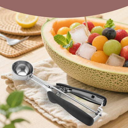 Large Cookie Scoop 3 Tablespoon, Size #20 Dough Scoops for Baking, Trigger Ice Cream Scooper, Stainless Steel Portion Scoop for Jumbo Cookies, Pancakes, Cupcakes, Meatballs