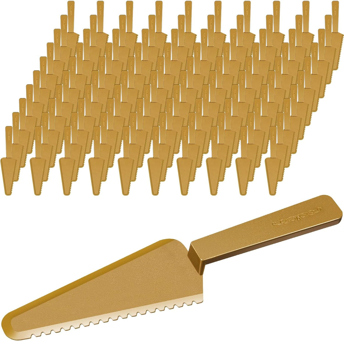 Suclain Disposable Plastic Cake Cutter 9.1 Inch Bulk,Clear