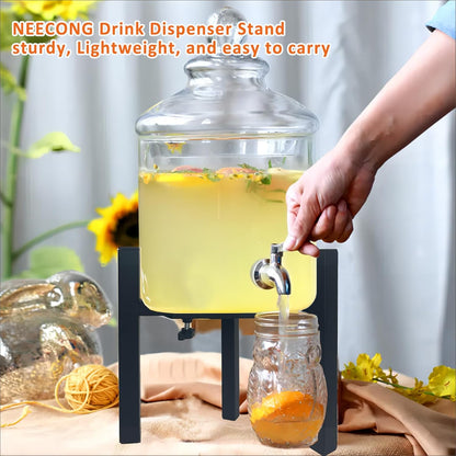 Drink Dispensers Stand For Party. Universal Beverage Dispensers Stand Adjustment Range 7.1 to 11.5 inches Wide, Holder For Most 1 to 3.5 Gallon Beverage Dispensers (stand only)