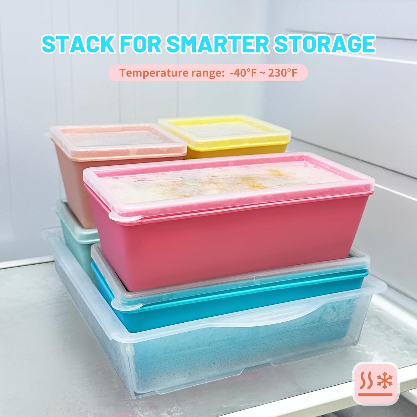Gemice 1-Cup Silicone Freezer Molds with Lids, Individual 4-Pack Portion Soup Cubes Freezer Trays for Food Storage, Oven & Dishwasher Safe, BPA-Free, Silicone Freezer Containers for Meal Prep