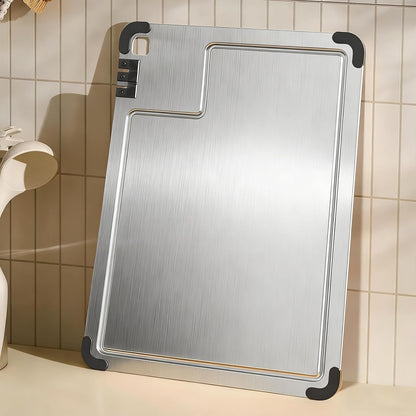 3-Piece Titanium Cutting Board Set with Dual-Stage Knife Sharpener,Double Sided Food-Grade Chopping Board,Non-Slip Feet,Deep Juice Groove,Heavy Duty,Hygienic & Dishwasher Safe Kitchen Chopping Boards