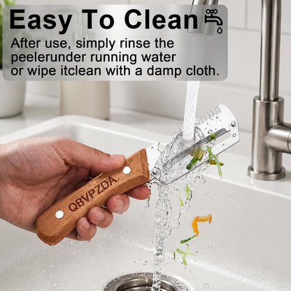 Multi Functional Vegetable Peeler Julienne Hand Held Opener 3 in 1 Easy-Clean Stainless Heavy Duty Steel Thickened for Kitchen Fruit Potatoes Cabbage Graters Slicer Shredder(Julienne Slicer(1pc))