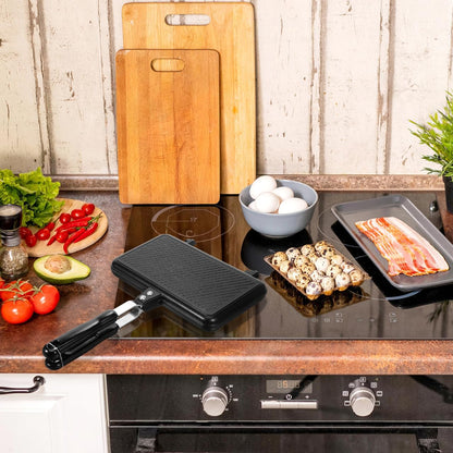 BESPORTBLE Double Sided Sandwich Frying Pan Non Stick Bakeware Baking Plate