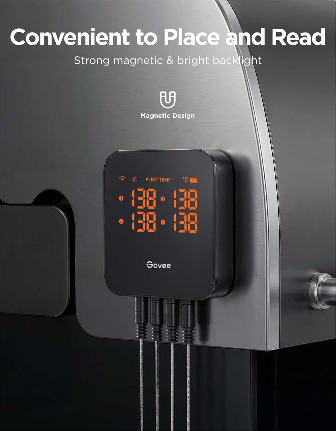 Govee WiFi Meat Thermometer Digital with 4 Probe, App Notification Alert