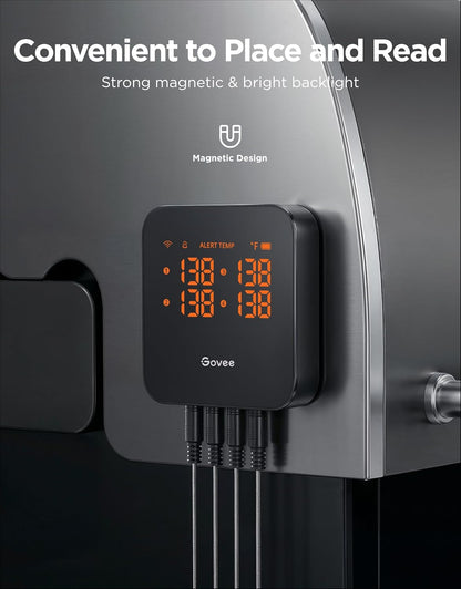 Govee WiFi Meat Thermometer Digital with 4 Probe, App Notification Alert