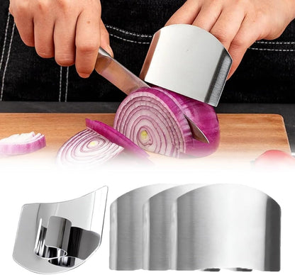 2-Pack Stainless Steel Hand Guard, Kitchen Professional Mandolin Slicing and Protector, Anti-Cutting Shield for Chopping, Shredding, Food Peeler Safety Tool for Adults (2pcs)