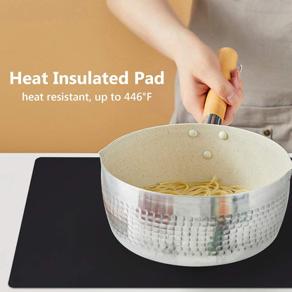 Gartful Extra Large Silicone Mats for Countertop, 28" by 20" Multipurpose Mat, Counter Table Protector, Desk Saver Pad, Placemat Nonstick Nonskid Heat-Resistant Pad, Black