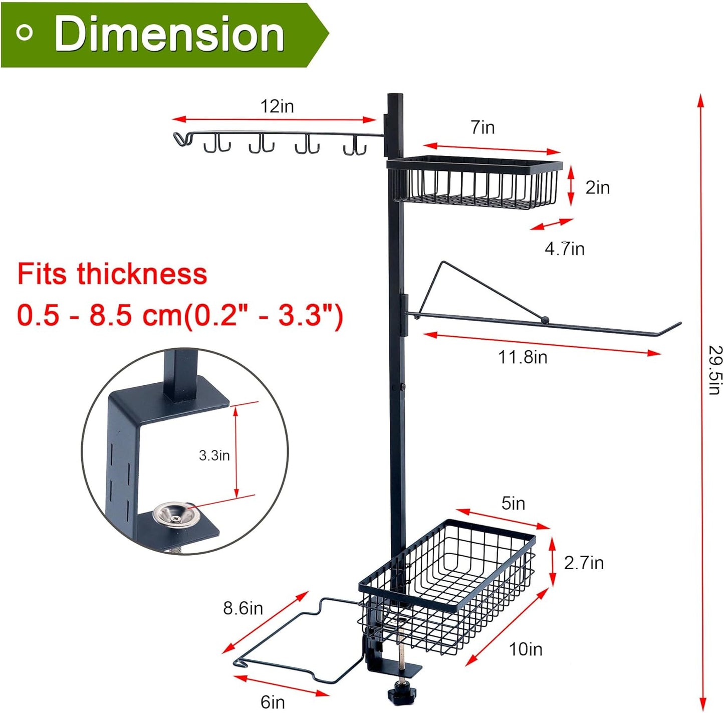 Griddle Caddy for Blackstone, 5-in-1 Outdoor Grill Organizer with Hanging Trash Bag Holder | Grill Tool Holder for Camping BBQ Accessories Storage | Grilling Gifts for Men, Dad, Father's Day