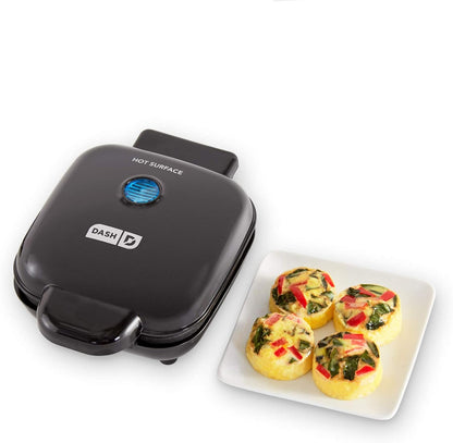 Dash Deluxe Egg Bite Maker - Electric Egg Bite Maker for Healthy Protein Snacks - Quick Cleanup, Space-Saving Design & Non-Slip Feet - 4 Servings, Aqua