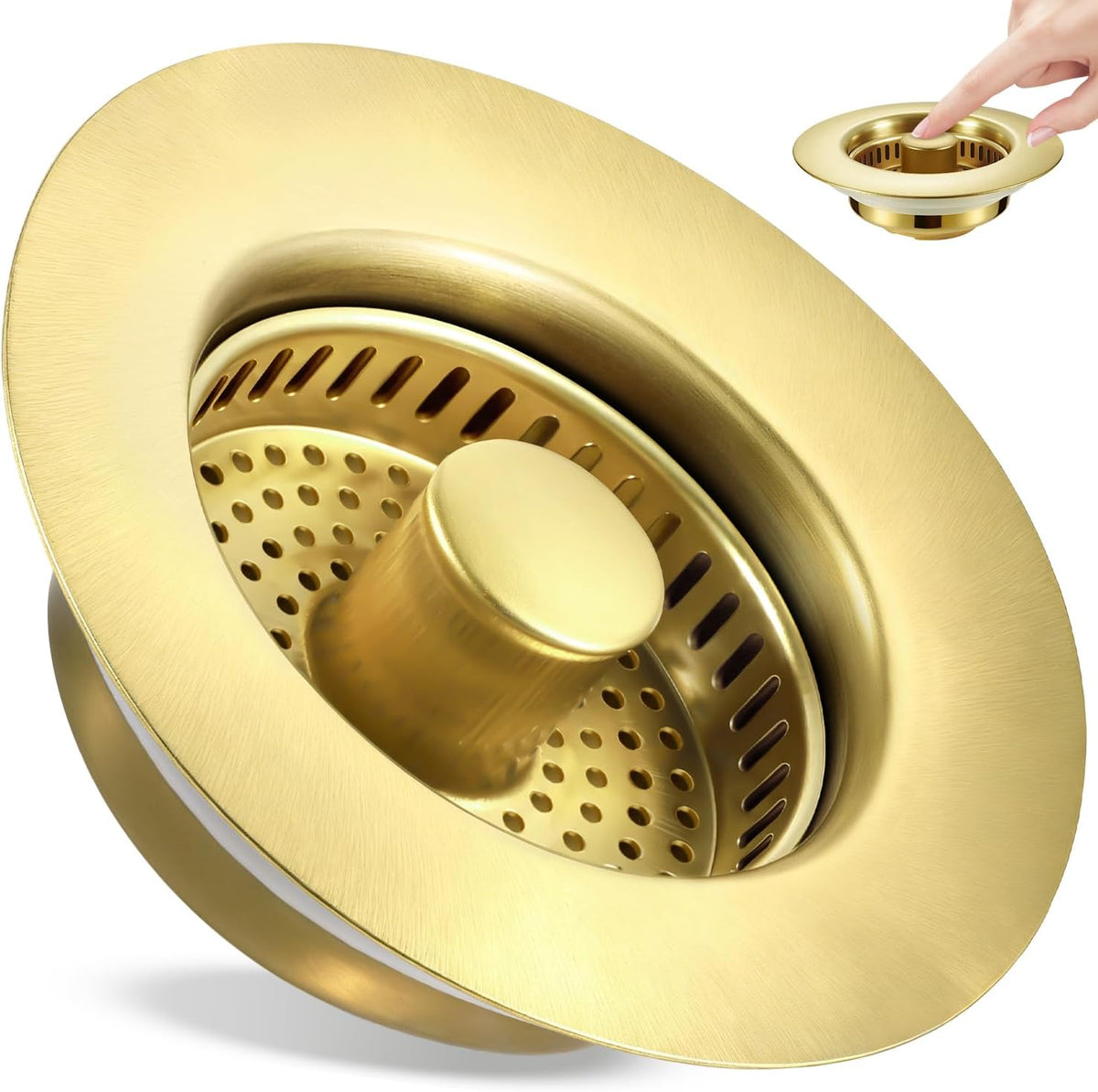 TGOSOMT Kitchen Sink Drain Strainer Stopper