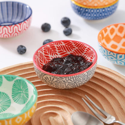 Selamica Ceramic 2.6 OZ Soy Sauce Dish, Set of 6, Matte Black
