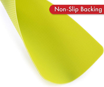 Dexas Heavy Duty Cutting Board Grippmat, Flexible Cutting Boards for Kitchen, Set of 4, Non Slip Plastic Board Cutting Mat 11.5 by 14 Inches Gray, Red, White and Green Set, Kitchen Gadgets