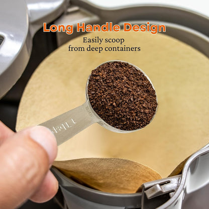 14PCS Measuring Spoons Set, 1 tbsp, 1/2 tbsp, and 1-1/16tsp Stainless Steel Measuring Spoons for Cooking Baking Spice Jars and Liquid Ingredients