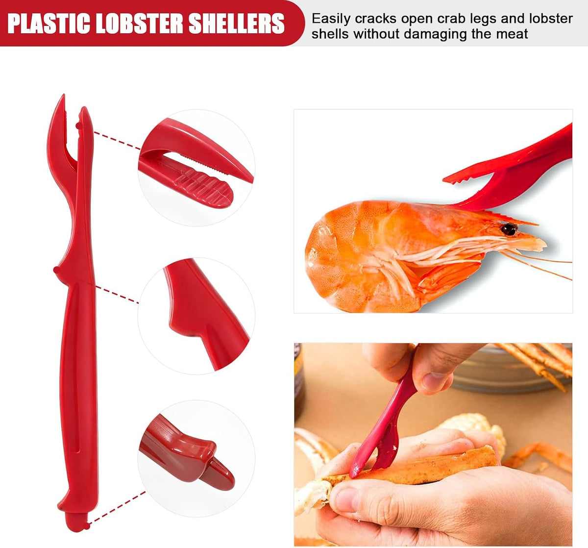 12 Pcs Crab Lobster Crackers And Picks Tools Nut Seafood Cracker Set