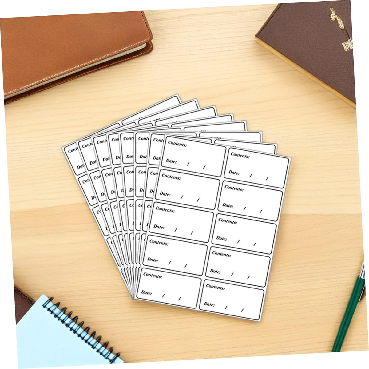Veemoon 400pcs Removable Food Date Stickers Made of Waterproof PVC Material, Easy Clean Freezer Labels for Refrigerator and Pantry Use, Multipurpose Storage Container Labels for Restaurant