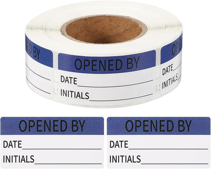 PATIKIL 500 Pcs Expired Date Label Stickers Roll, 2 x 1 Inch Removable Inventory Labels Adhesive Food Sticker Roll for Marking Organizing Inventory and Food Container, White and Black