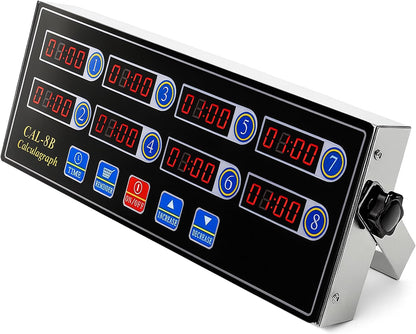 Commercial 8 Channels Digital Kitchen Timer, Calculagraph Fry Timer