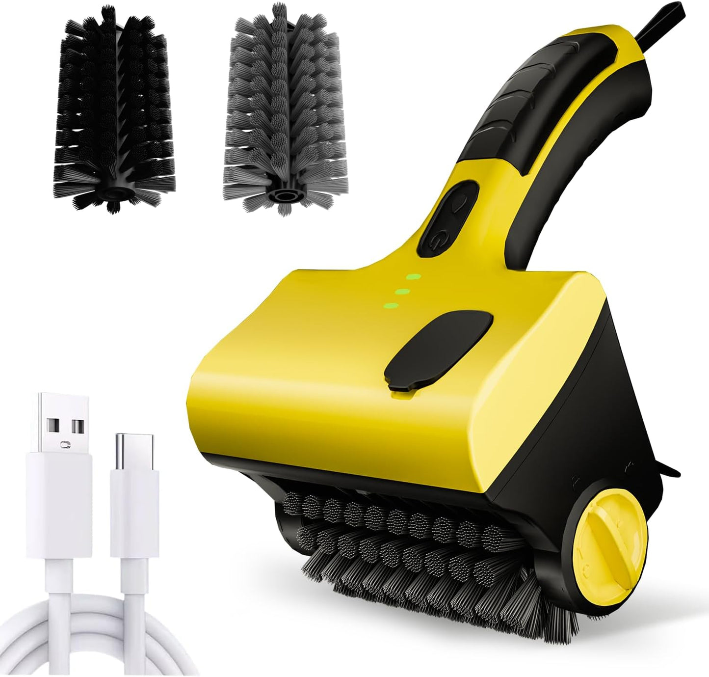 Grill Brush for Outdoor Grill,Grill Brush Bristle Free BBQ Grill Brush with Durable Scraper for Cast Iron/Stainless-Steel Grates, 2 BBQ Replaceable Grill Cleaner Brush, Gifts for Men/Dad